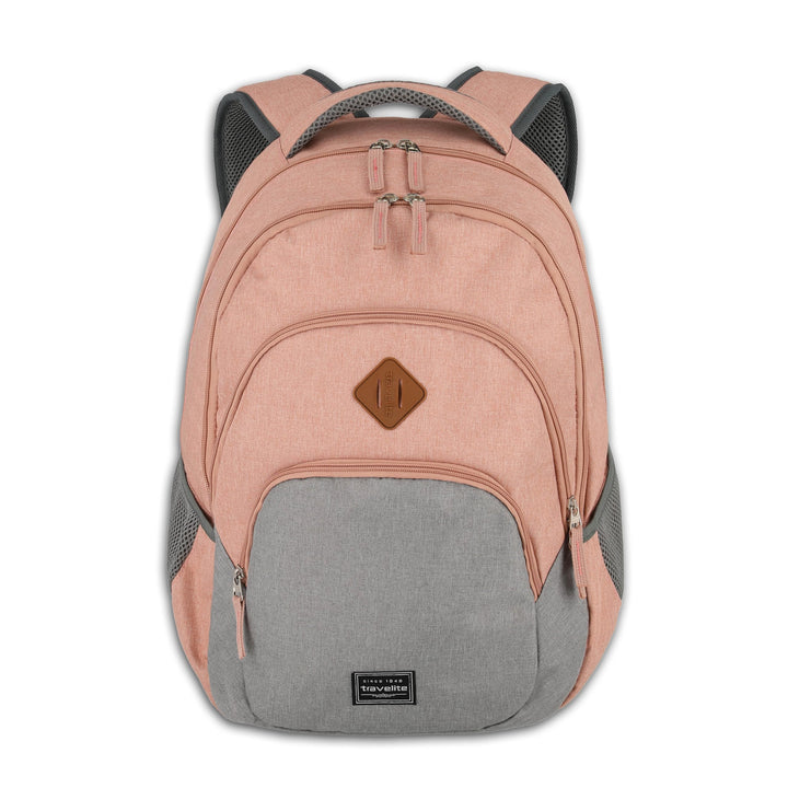 Travelite Handgepäck Rucksack, Laptop Rucksack 15,6 Zoll, BASICS, Daypack, Tagesrucksack mit vielen