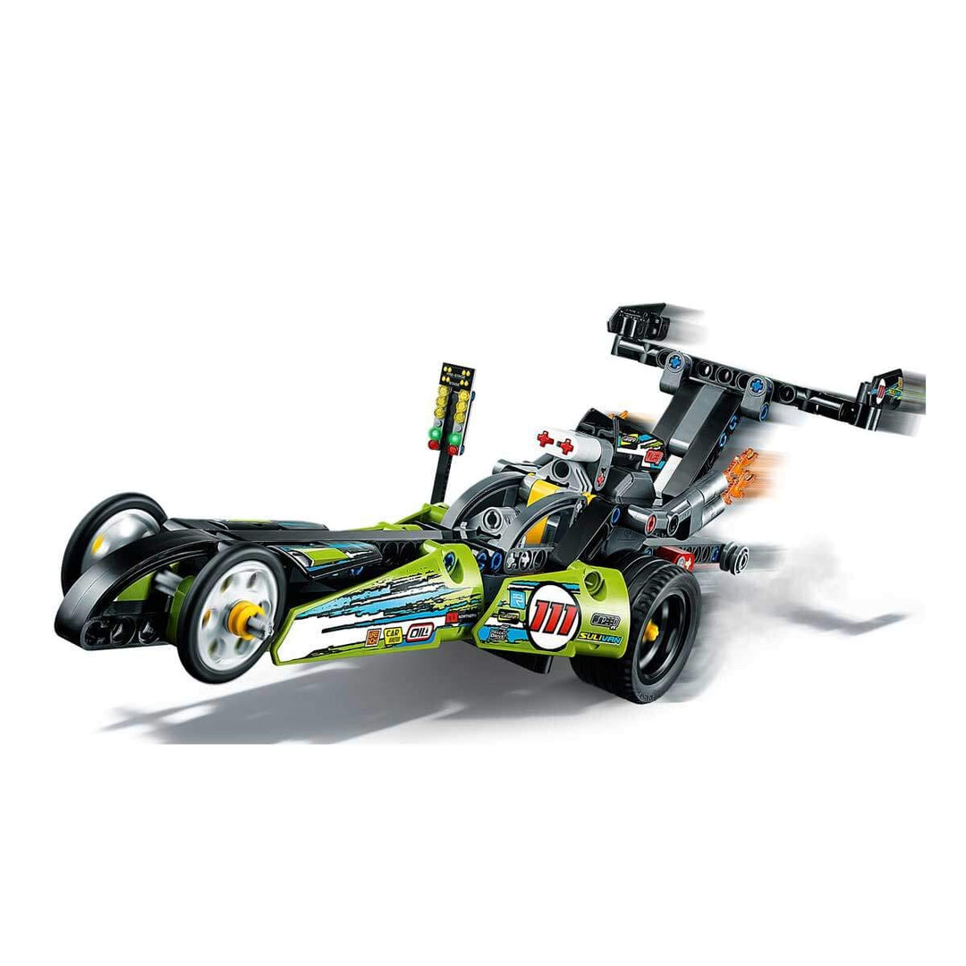 LEGO 43103 Technic Dragster Rennauto und Hot Road, 2in1 Set, Rennwagen für Kinder ab 7 Jahre, Spielz