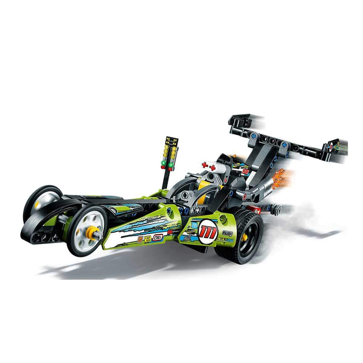 LEGO 43103 Technic Dragster Rennauto und Hot Road, 2in1 Set, Rennwagen für Kinder ab 7 Jahre, Spielz