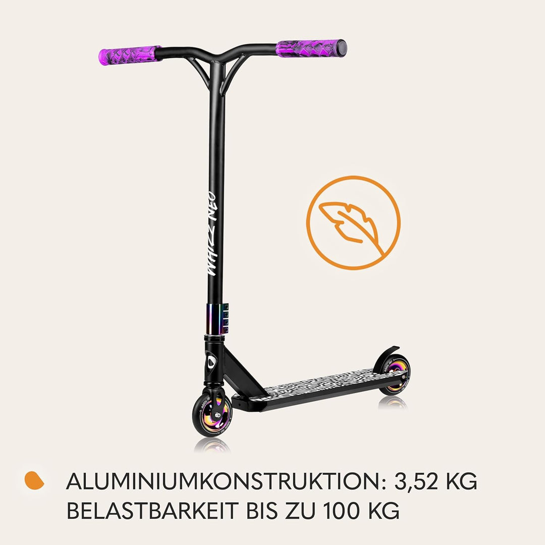 Lionelo Unisex Jugend Lo-whizz Scooter L Neo Schwarz, L Neo Schwarz