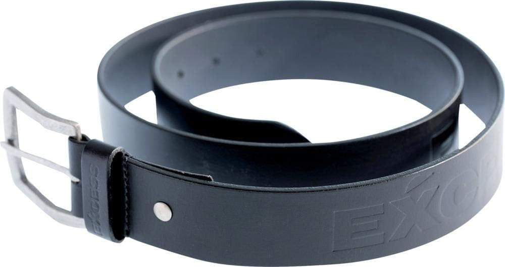Excess 012-1-41-6/110 Ledergürtel, Grösse 110 Schwarz 110, Schwarz 110