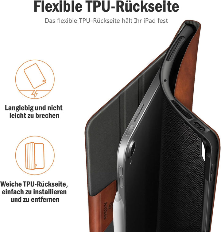 Antbox Hülle für iPad Air 5./4. Generation 2022/2020 iPad 10.9 Zoll mit Stifthalter Apple Pencil Hal