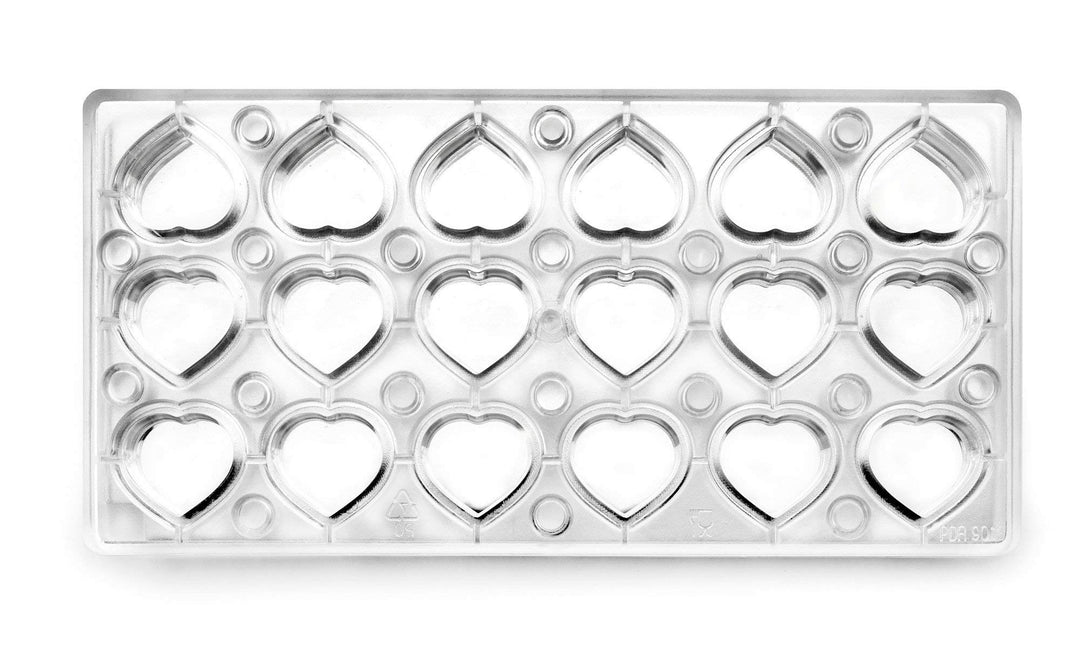 Ibili 799302 Corazon Backform Praline magnetisch Polycarbonat klar 30 x 14 x 2 cm Magnet Herz, Magne