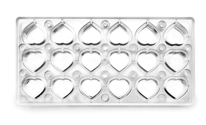 Ibili 799302 Corazon Backform Praline magnetisch Polycarbonat klar 30 x 14 x 2 cm Magnet Herz, Magne
