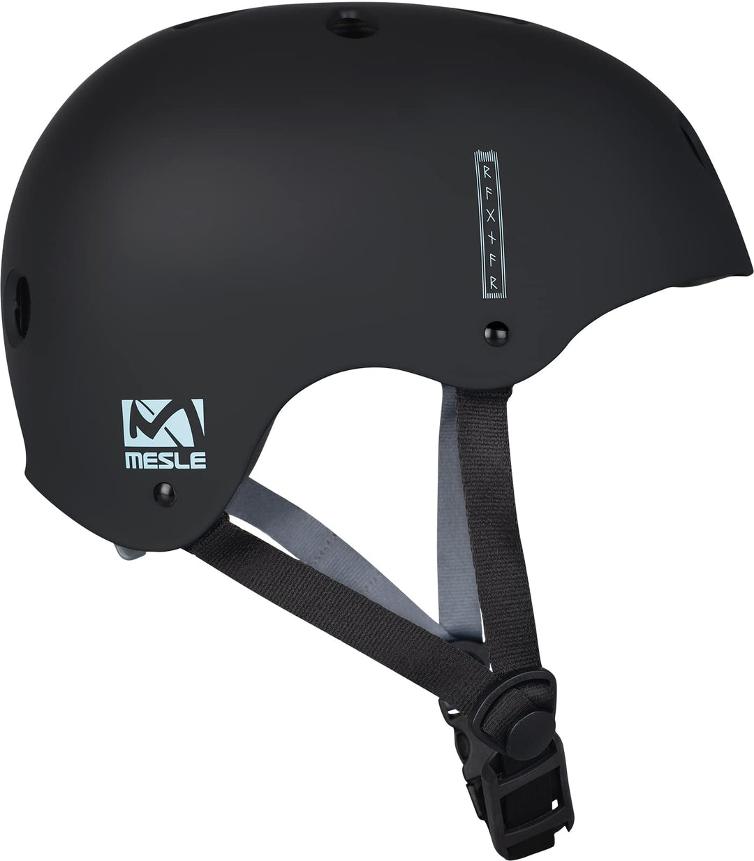 Mesle Wassersport Helm Ragnar, Wakeboard Helm Abnehmbarer Ohrenschutz, Kite Helm Schwarz M, Schwarz