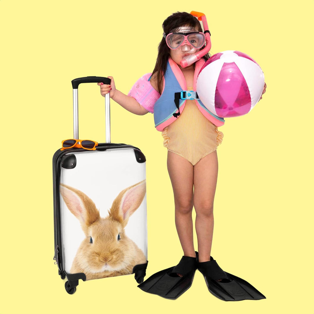 NoBoringSuitcases.com® Kinder Koffer Hartschalenkoffer Klein Rollkoffer Handgepäck Geschenk - Kanich