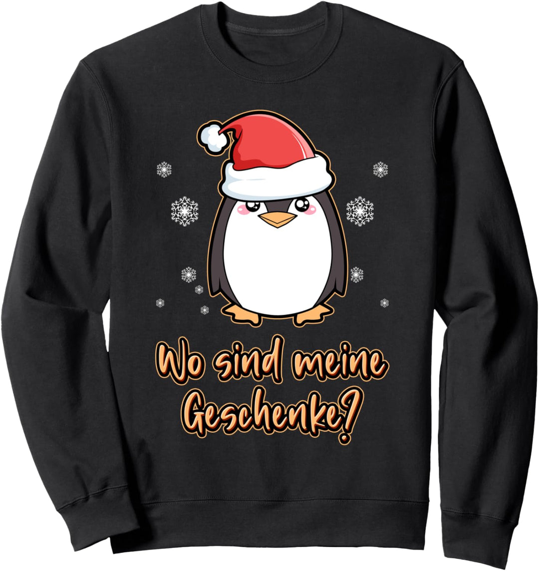 Christmas Pinguin Lustiges Xmas süsser Pinguine Weihnachten Sweatshirt