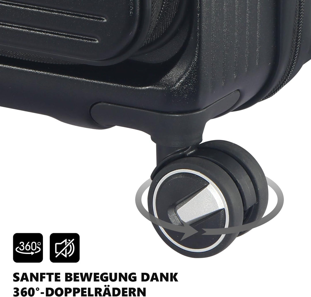 Erweiterbares Hartschalenkoffer Set, mit deutschem Polycarbonat hergestellt, 3-teilig, Spezielles Fr