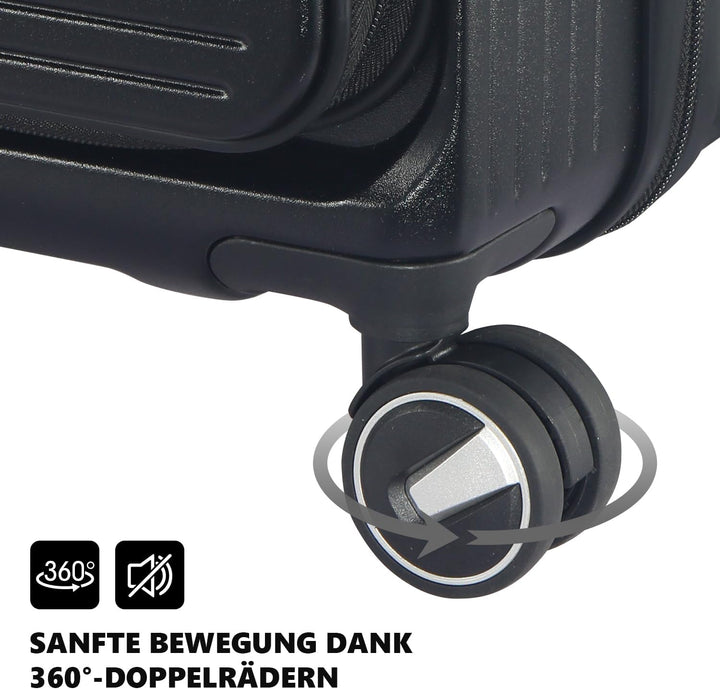 Erweiterbares Hartschalenkoffer Set, mit deutschem Polycarbonat hergestellt, 3-teilig, Spezielles Fr