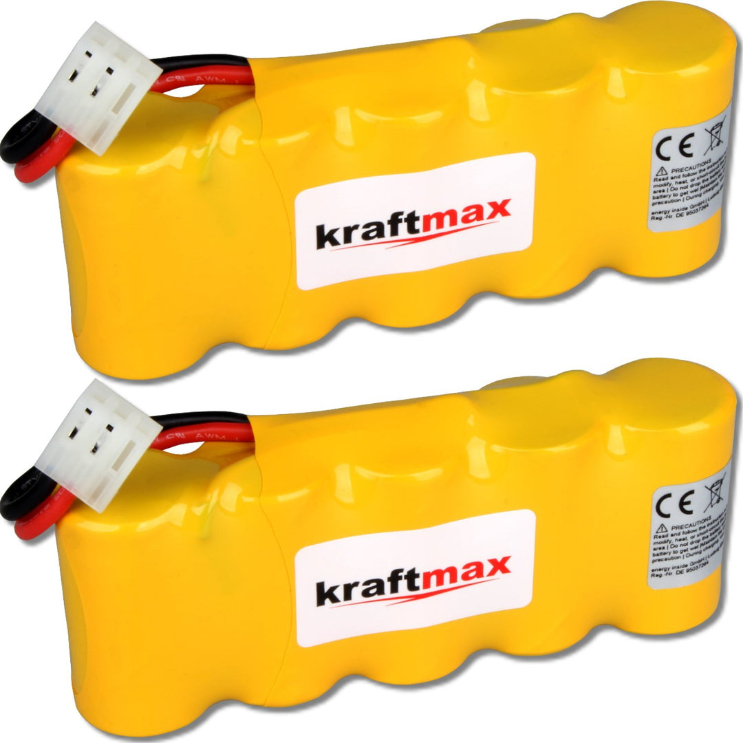 kraftmax 2X Akku für Bosch SOMFY K8 K10 K12-6V / 2000mAh NIMH - Hochleistungs- Akku mit über 42% meh