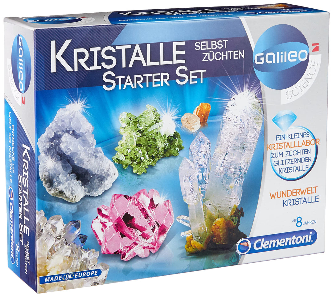 Clementoni Galileo Lab – Kristalle selbst züchten Starter-Set, Experimentierkasten für kleine Wissen