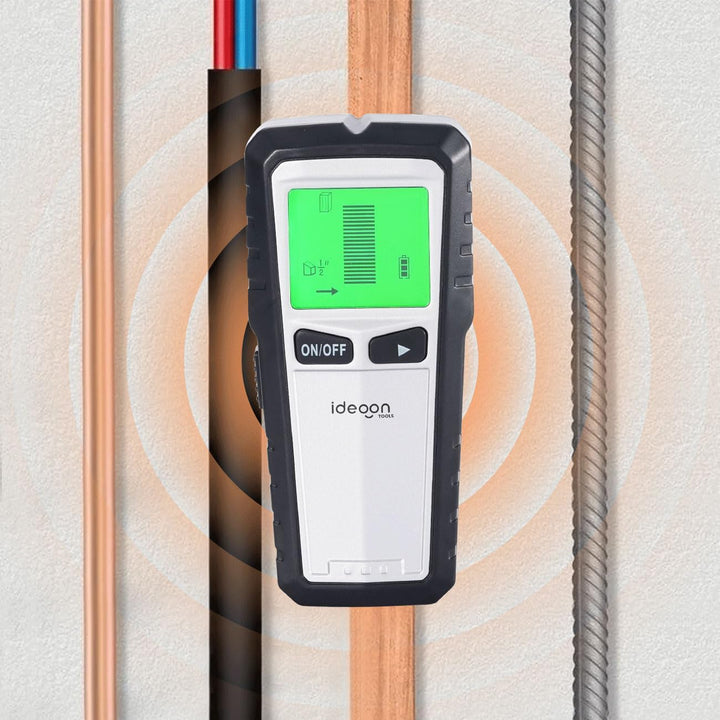 ideoon Leitungssuchgerät 5-in-1 Leitungssucher & Ortungsgerät – Präzises Suchgerät für Metall, Holz