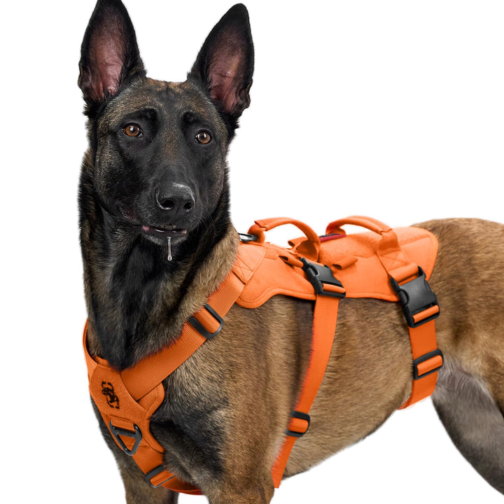 OneTigris Hundegeschirr, T-Bone Taktisches Geschirr mit 2 Griff Ausbruchsicher Einstellbar Brustgesc