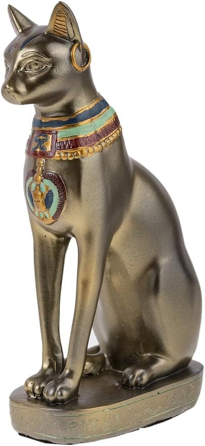lachineuse - Ägyptische Katze Bastet 30 cm – grosse Statue Katze – Göttin Ägyptens – Figur Ägyptisch