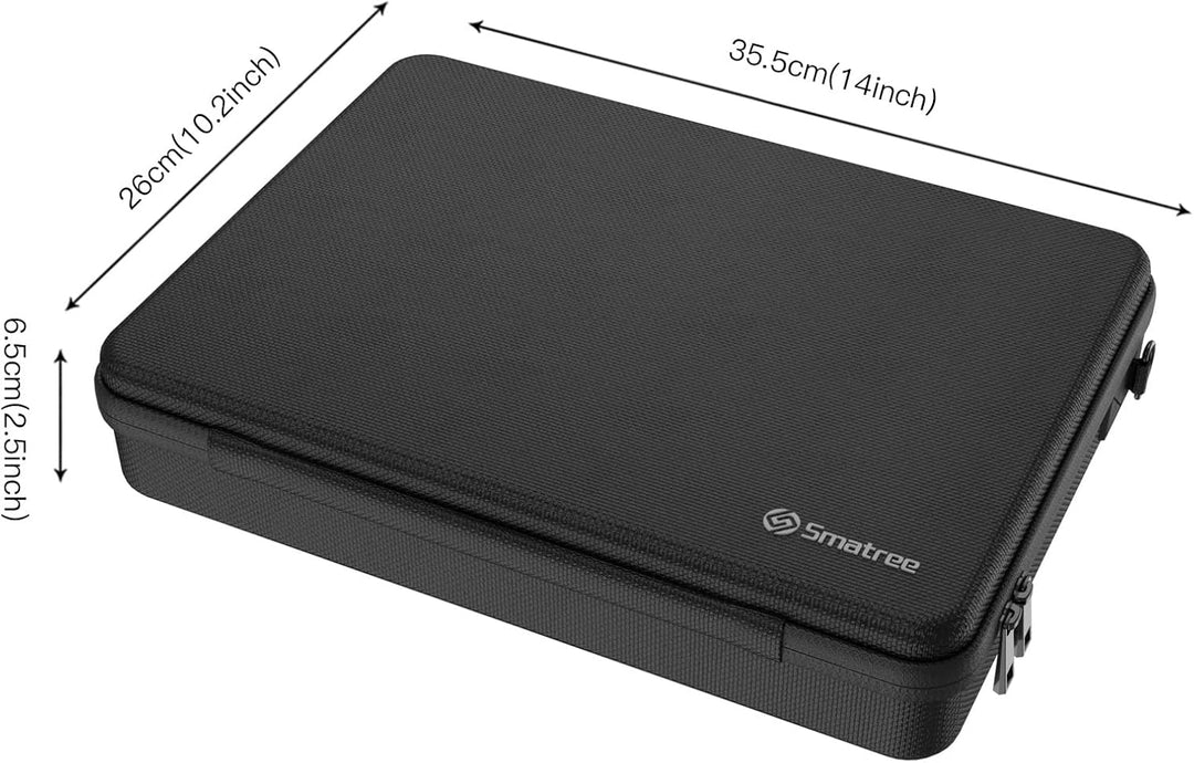 Smatree Hartschale 13,3 Zoll für MacBook Air 13,6 Zoll 2022/MacBook Pro 13,3-14 Zoll 2021, Tragetasc