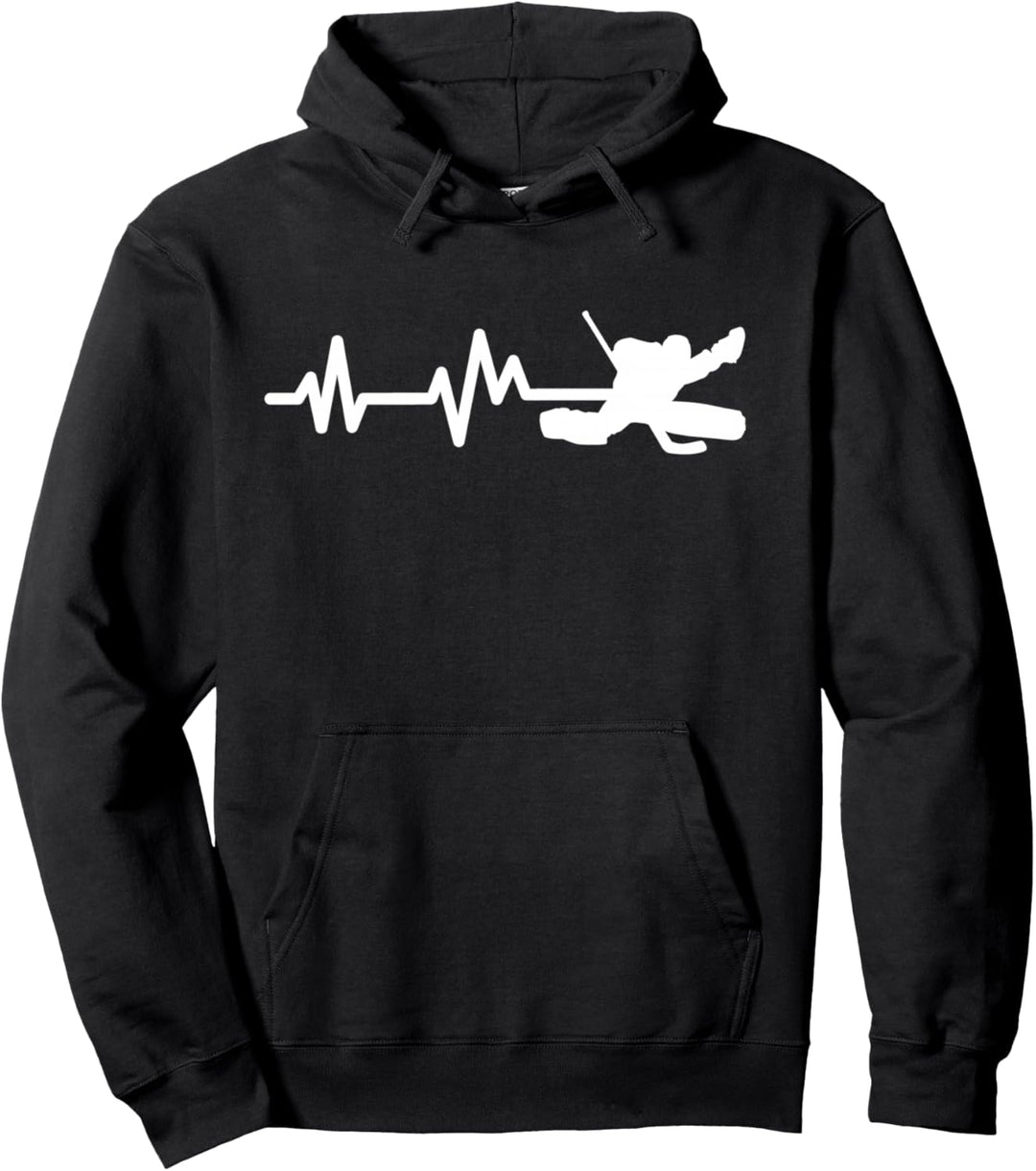Lustiges Eishockey Goalie Herzschlag Hockey Torwart Pullover Hoodie