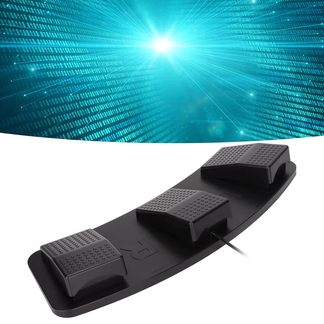 USB-Fusspedal, USB-Dreifach-Fussschalterpedal, Multifunktionales, Ergonomisches Dreifach-Fussschalte