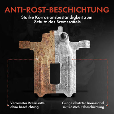 Frankberg Bremssattel Bremszange Vorderachse Links Kompatibel mit Focus DAW DBW DFW DNW 1.4L 1.6L 1.