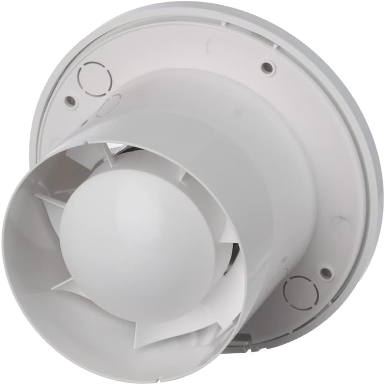 EUROPLAST Ø 100 mm Abluftventilator leise – Badlüfter weiss – Wandventilator für Küche WC Badezimmer