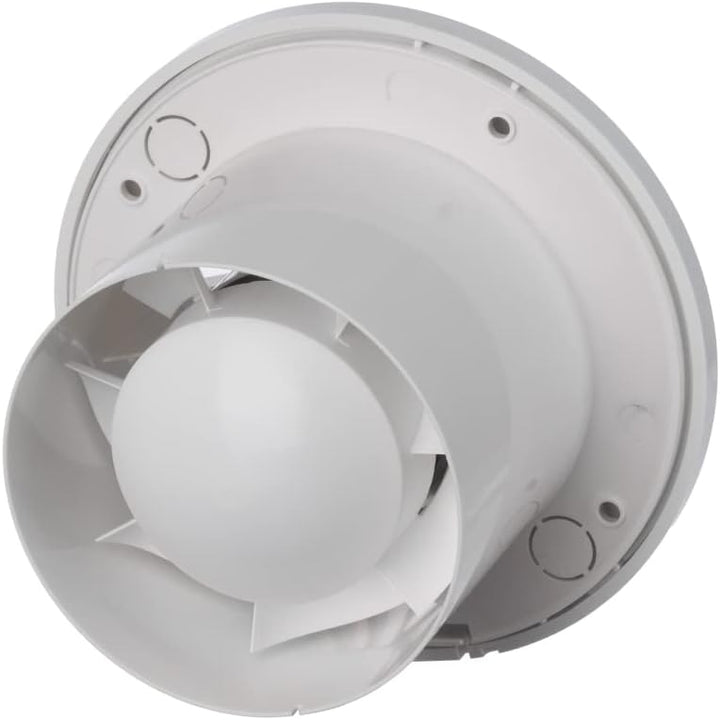EUROPLAST Ø 100 mm Abluftventilator leise – Badlüfter weiss – Wandventilator für Küche WC Badezimmer