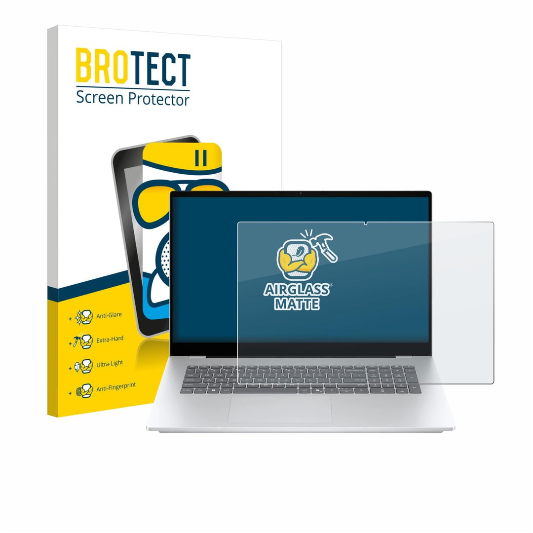 BROTECT Entspiegelungs Schutzglas für HP OmniBook 7 17-dc Schutzfolie Panzer Folie Glas Matt [Extrem