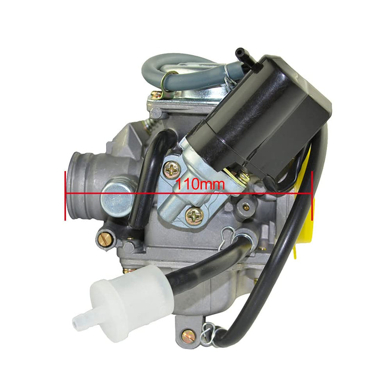 AHL 24mm Vergaser Carburetor Carb für 4-Stroke GY6 125cc 150cc ATV Go Karts Scooter Mopeds QMJ/QMI15