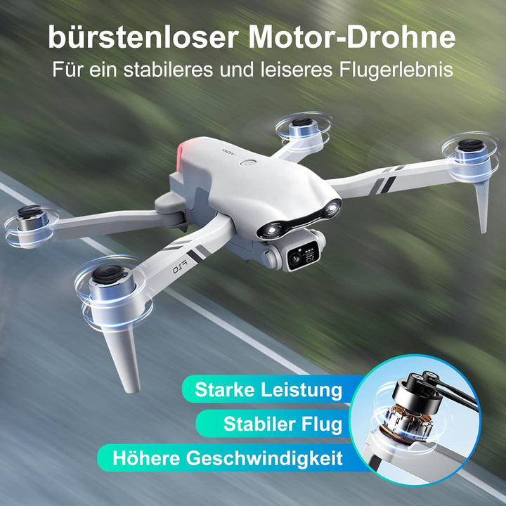 Jiakora Drohne mit Kamera für Kinder und Erwachsene, WiFi FPV Bürstenlosem Motor RC Drohne, Quadcopt