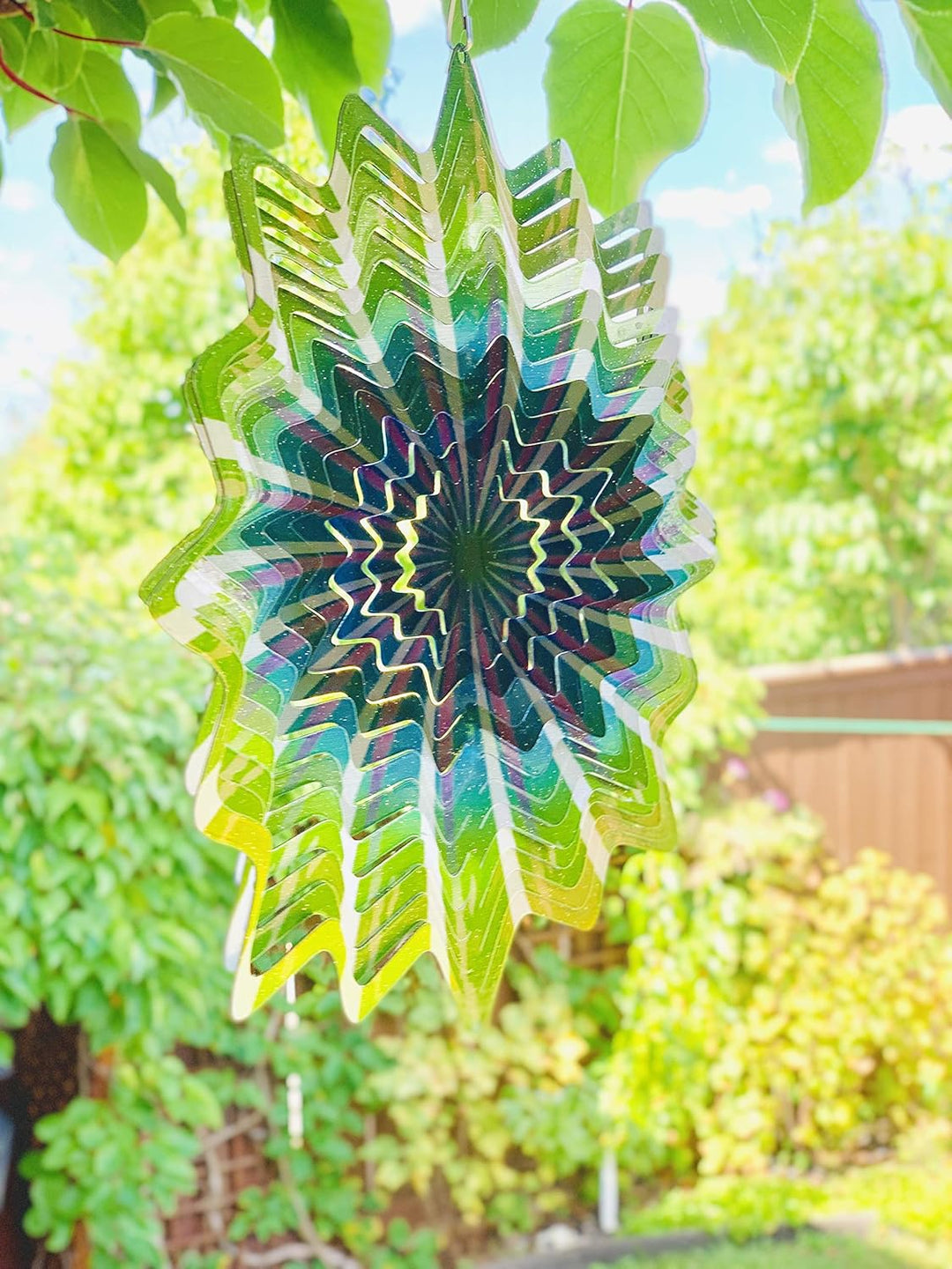 Dundee Deco W1010 Windspiel in Geschenkbox – 3D-Hängende Innen- und Aussendekoration – Mandala – Del