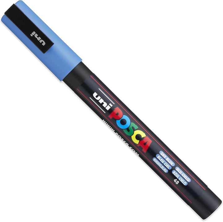 POSCA – PC-3M – Farbmarker-Kunststifte – 0,9–1,3 mm – 8er-Set in Geschenkbox (Cool Tones), Cool Tone