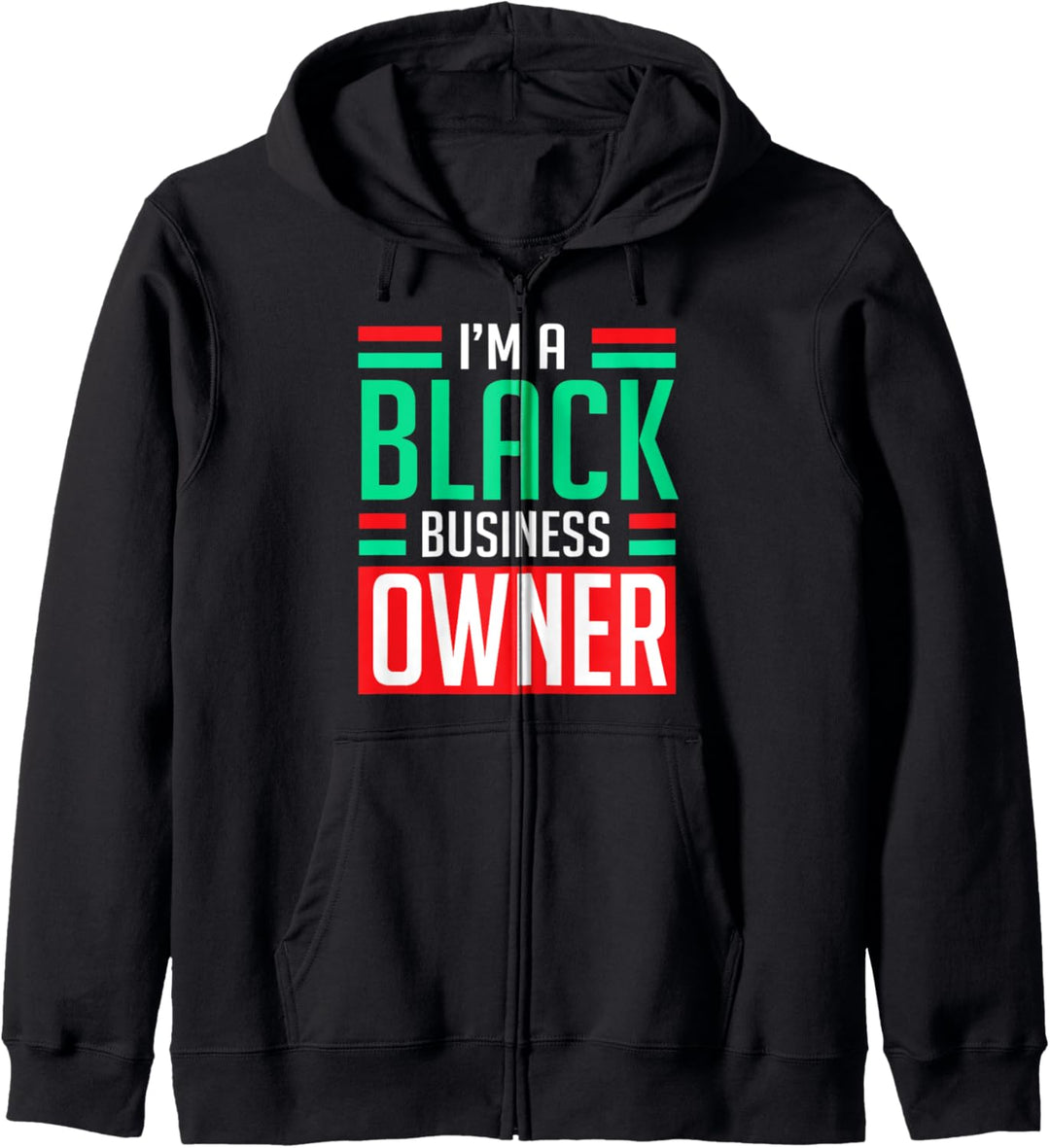Black Business Owner African American Pride Power Kapuzenjacke
