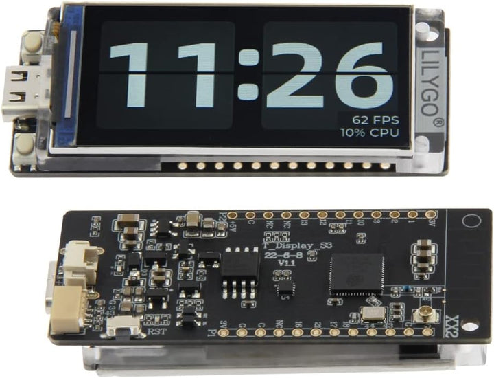 LILYGO T-Display-S3 ESP32-S3 1.9 Zoll ST7789 LCD Display TTGO Entwicklungsboard Lötstiftleiste Versi