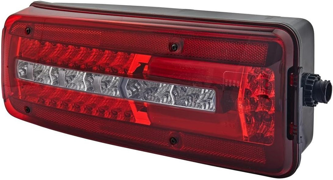 HELLA - Heckleuchte - Truck Full LED - LED - 24V - 2VD 012 381-011 mit Kennzeichenleuchte links seit