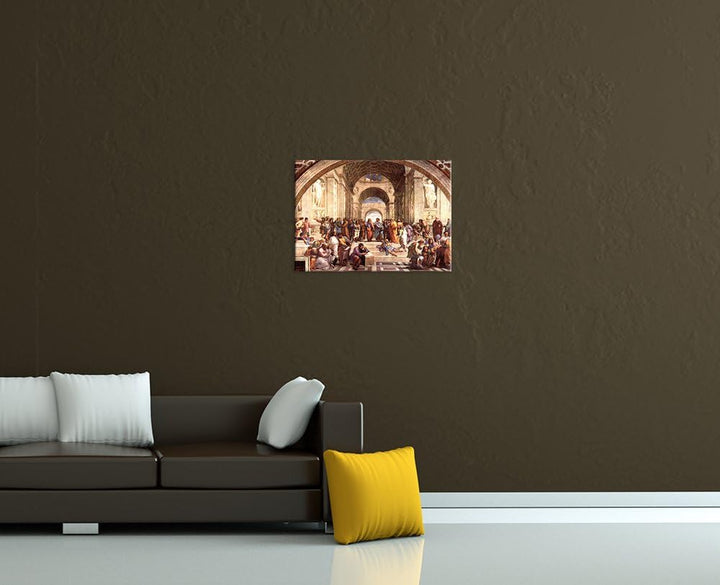 Bilderdepot24 Bild auf Leinwand | Raffael - Die Schule von Athen in 70x50 cm als Wandbild | Wand-dek