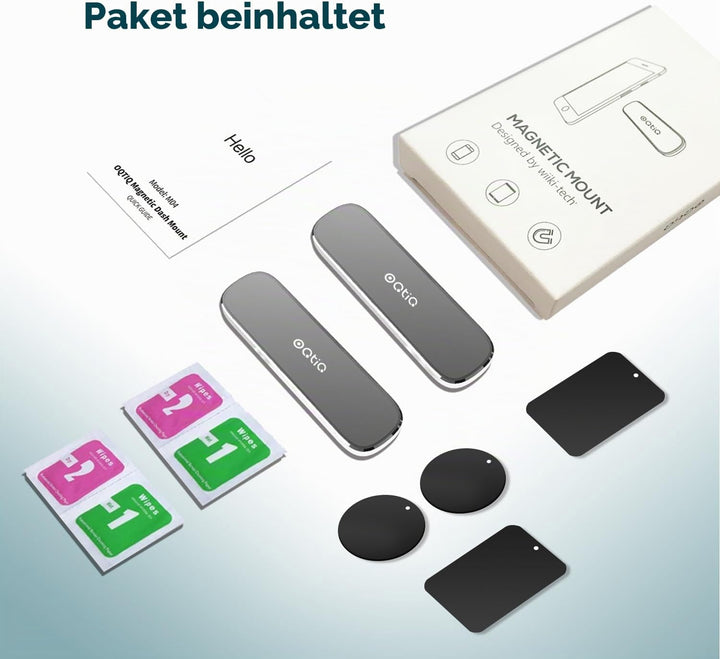 OQTIQ Handyhalterung Auto Magnet, Handy Magnethalterung Auto, [2 Stück] Universal Handy Halterung fü