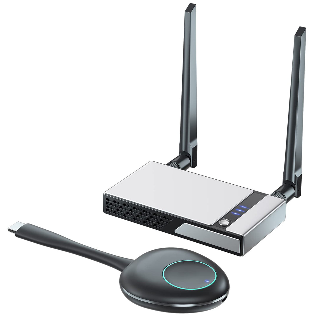 SEMZHENG 1080P Kabelloser HDMI Sender und Empfänger Bis zu 30 m, Wireless HDMI Transmitter and Recei
