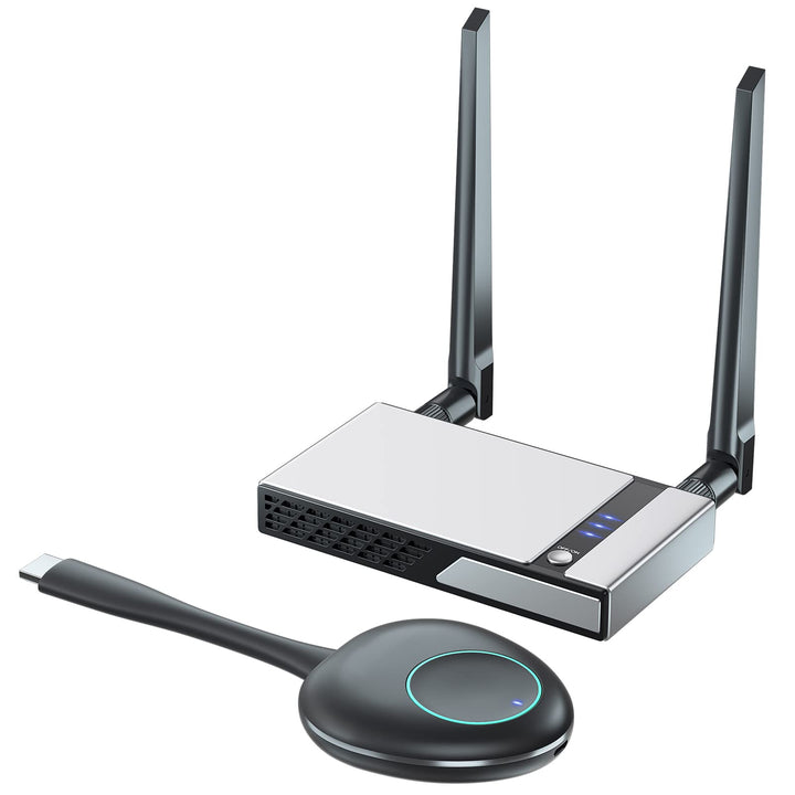 SEMZHENG 1080P Kabelloser HDMI Sender und Empfänger Bis zu 30 m, Wireless HDMI Transmitter and Recei