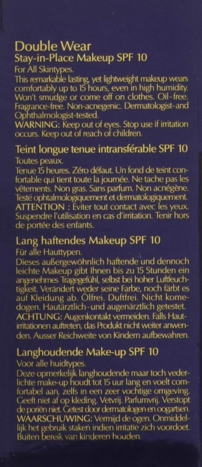 Estée Lauder Double Wear Stay in Place Make-up 2W2 Rattan 30 ml 30 ml (1er Pack), 30 ml (1er Pack)