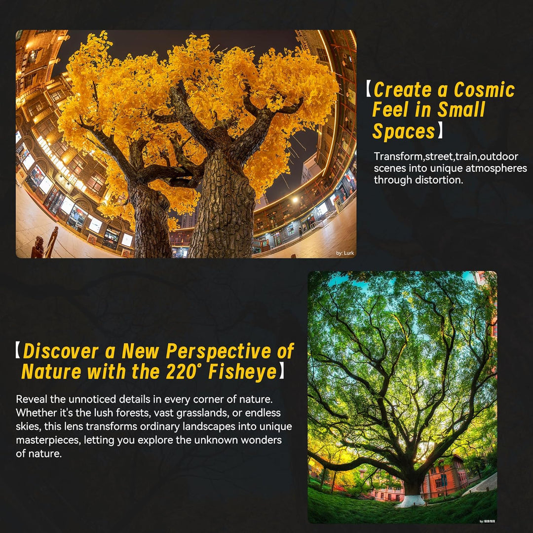 7artisans 6mm F2.0 für Z-Mount APS-C-Fischaugen-Ultraweitwinkel-Kameraobjektiv, manueller Fokus, 220