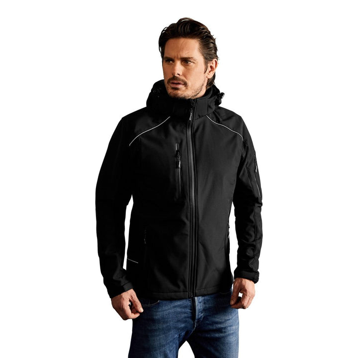 Softshell Jacke Herren, Schwarz, L