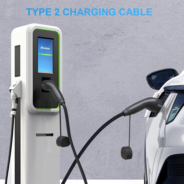 Typ 2 EV Ladekabel 22 KW / 32 A / 3 Phasig / 5m Ladekabel Typ 2, für EV Ladegerät EV Charger 22 KW g