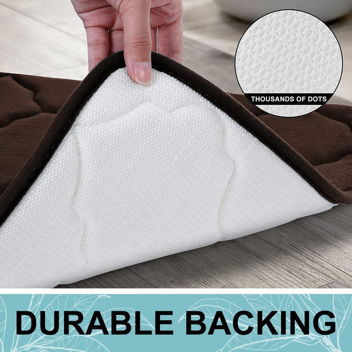 Homaxy Memory Foam Badezimmerteppich rutschfest Badematte Weich Badteppich Saugfähige Badvorleger Wa