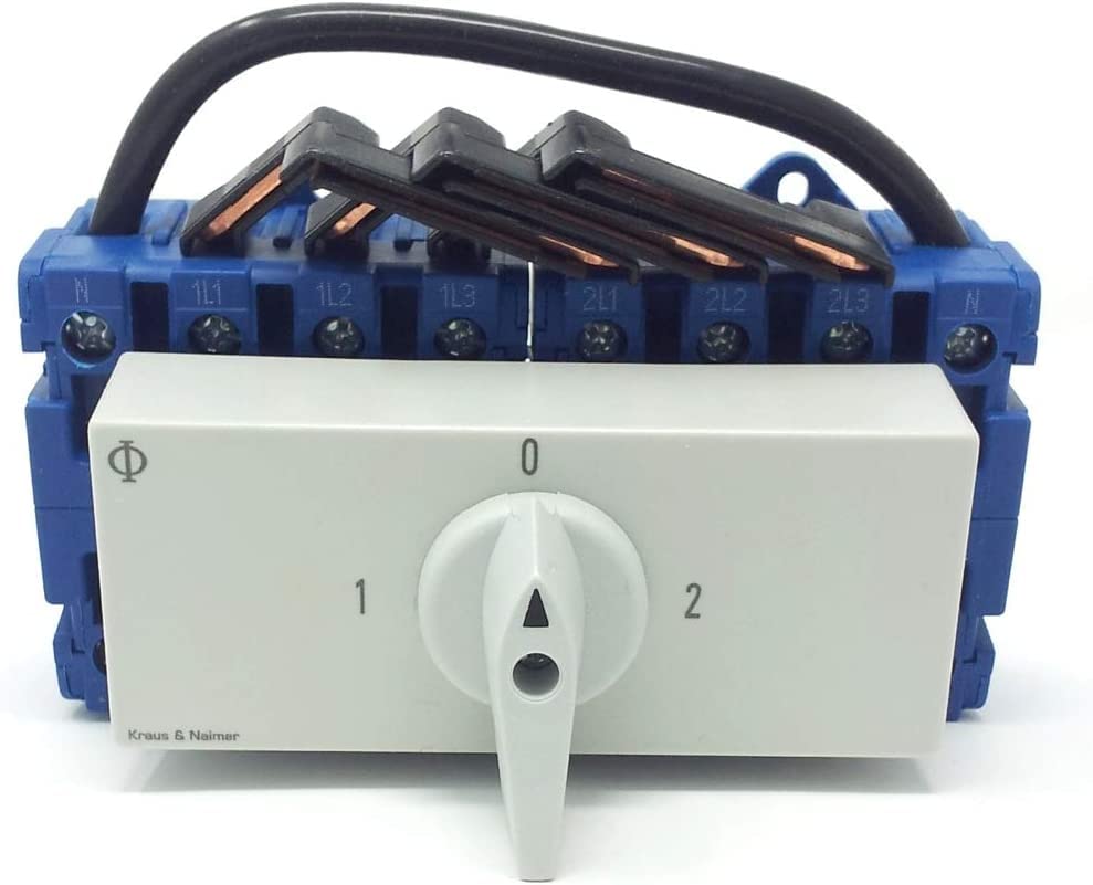 Kraus &amp; Naimer 1-0-2 Lastumschalter 4 polig 63A 400V 22KW KA63B.T904.VE2 (Nachfolgemodell von KG64B.