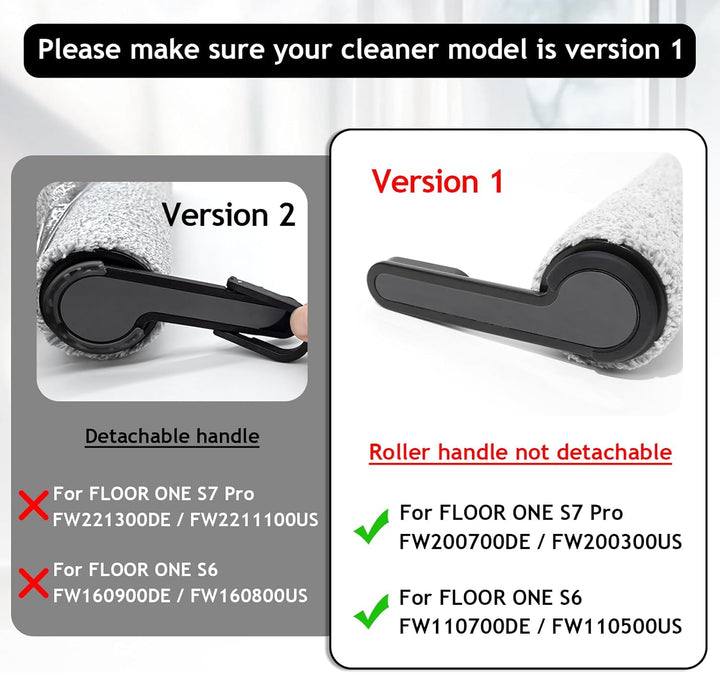 Bürstenrolle + Filter Ersatzteile für Tineco Floor One S7 PRO / S6 Nass-und Trockensauger, Zubehör 2