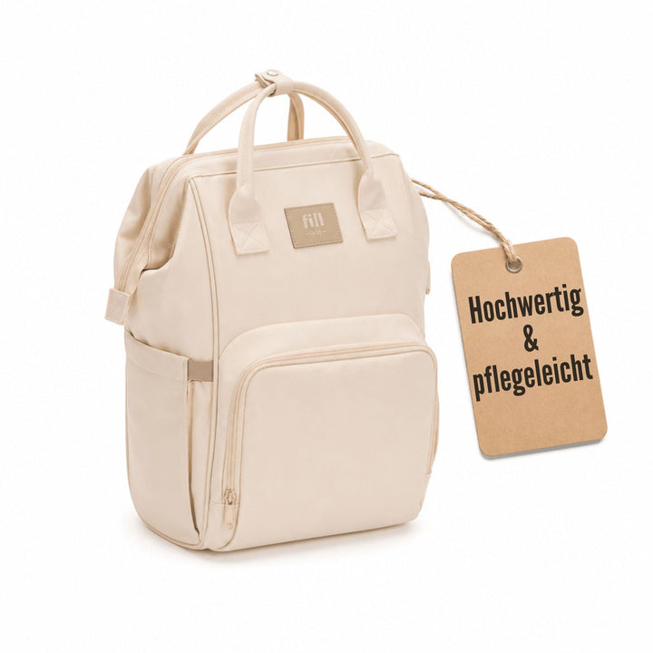Fillikid Wickelrucksack Barcelona | Geräumiger & stylischer Rucksack mit vielen Fächern, isoliertem