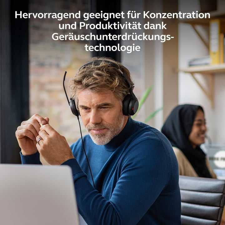 Jabra Evolve2 50 - USB-A/USB-C - schnurgebundenes Stereo Headset Zertifiziert für Microsoft Teams St