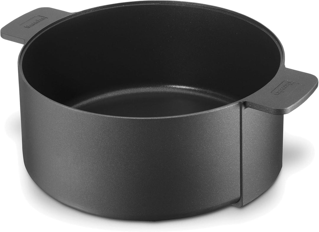 Berndes 035100 Double Round Kochgeschirrset, Kochtopf, 24 cm und Schmorkasserolle mit Glasdeckel, 24