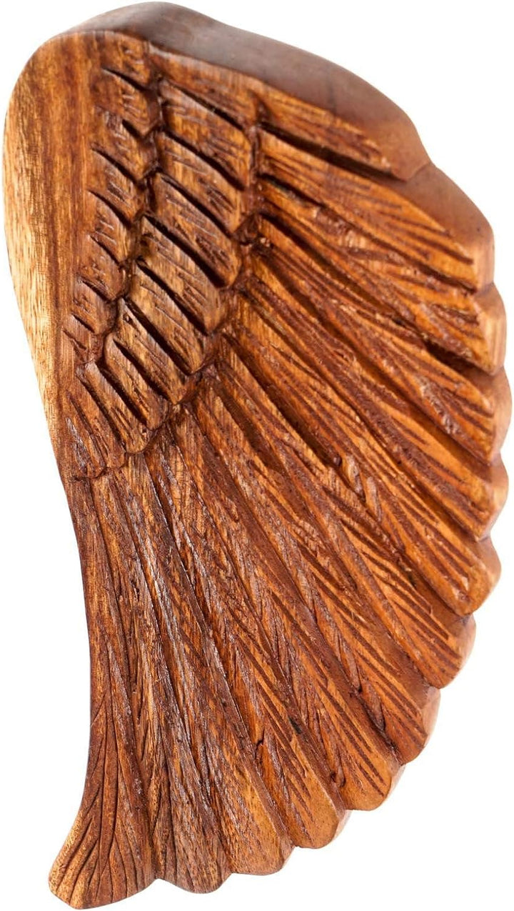 Windalf Celtic Wandbild Holzornament Arian 26 cm Engelsflügel Bohemian Dekor Wandrelief Handarbeit a