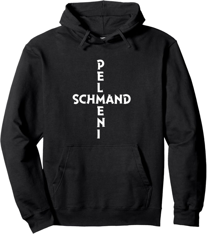 Pelmeni mit Schmand - meine Religion - Kreuz - russisches Pullover Hoodie