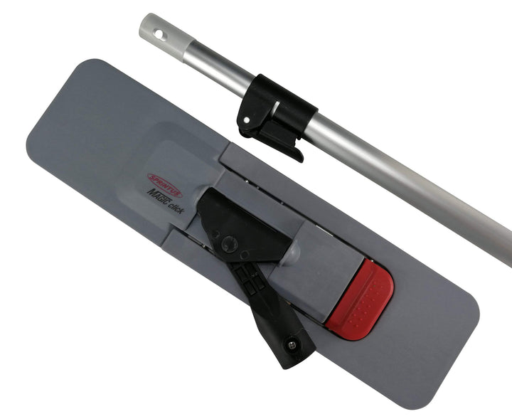 Sprintus Magnetklapphalter Magic Click (50 cm + Teleskopstiel) Bodenwischer mit Stiel Boden Reinigun