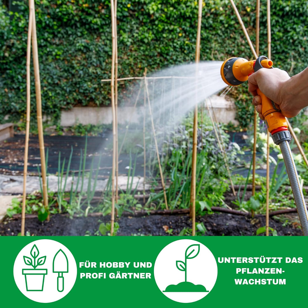 Novatool 20 Stück Tonkinstäbe 120 cm I ø 8-10 mm I Braun I Tonkinstab Rankstäbe Tomatenstäbe Ranksta